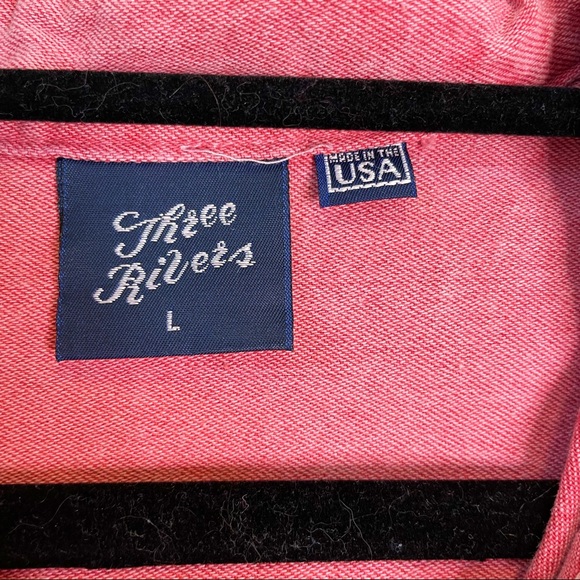 THREE RIVERS pink button down - Picture 5 of 6